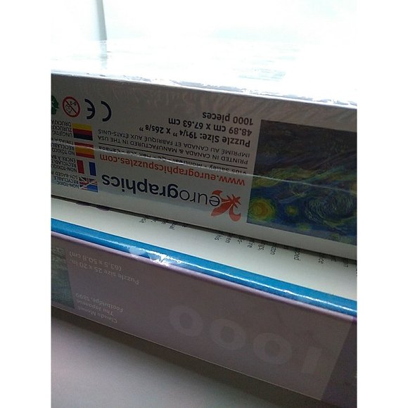 New Bundle 2 Vincent van Gogh Starry Night & Monet Japanese Ftbridge 1000 pc - Picture 7 of 8